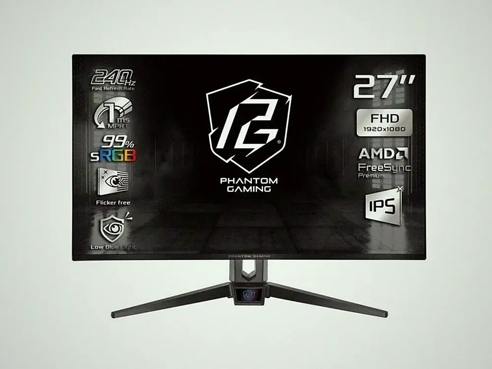 27-Inch Full HD 240Hz IPS Gaming Monitor with AMD FreeSync and 1ms Response Time