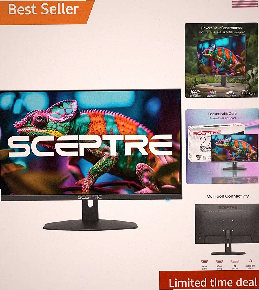 27-Inch Full HD Gaming Monitor 100Hz Refresh Rate with VESA Mounting & FreeSync