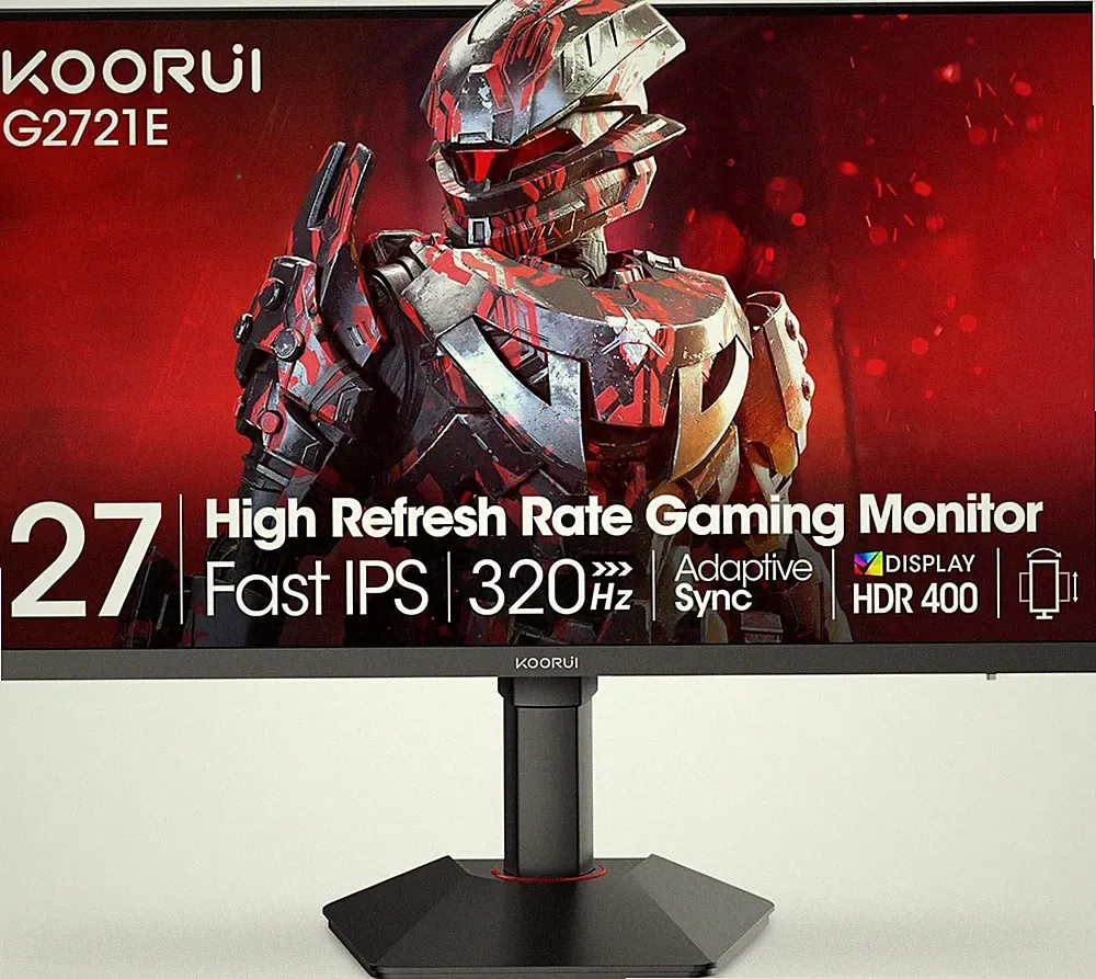 27 Inch Gaming Monitor, 1440P 320Hz Fast IPS PC Monitor, 1Ms, HDR400, 98% DCI-P3