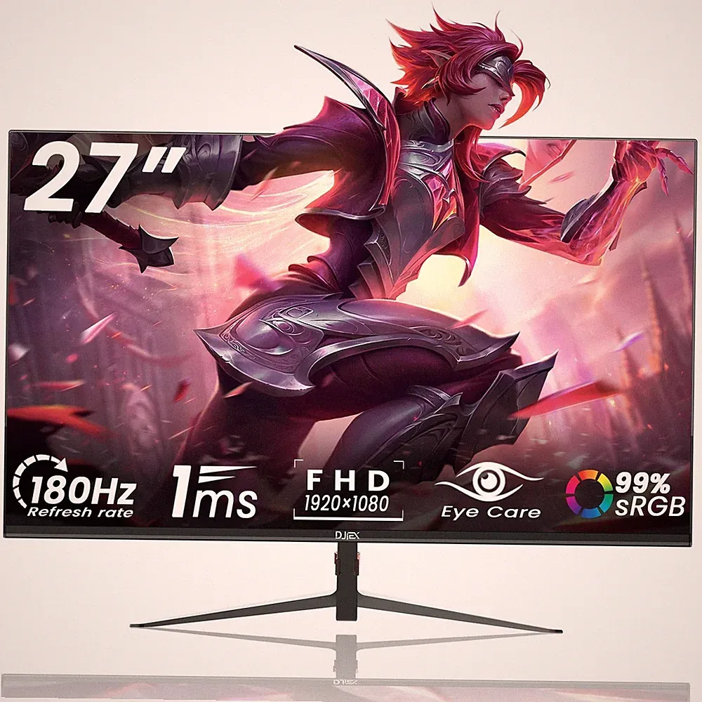 27 inch Gaming Monitor 1920x1080p 180Hz, FHD, GTG Vertical with Freesync Eye-...