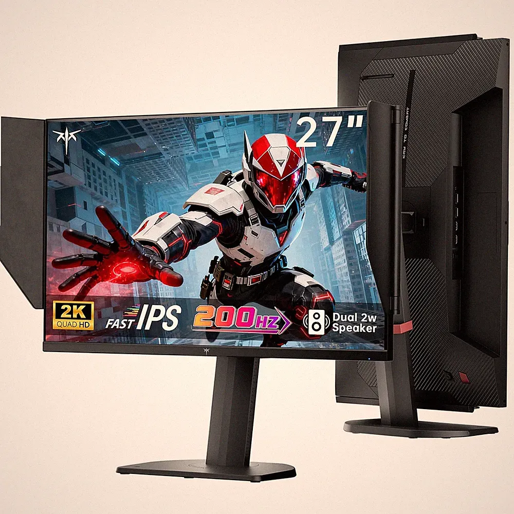 27 Inch Gaming Monitor 27M1, 1440P 200Hz Computer Monitor with Built-In Sperkers