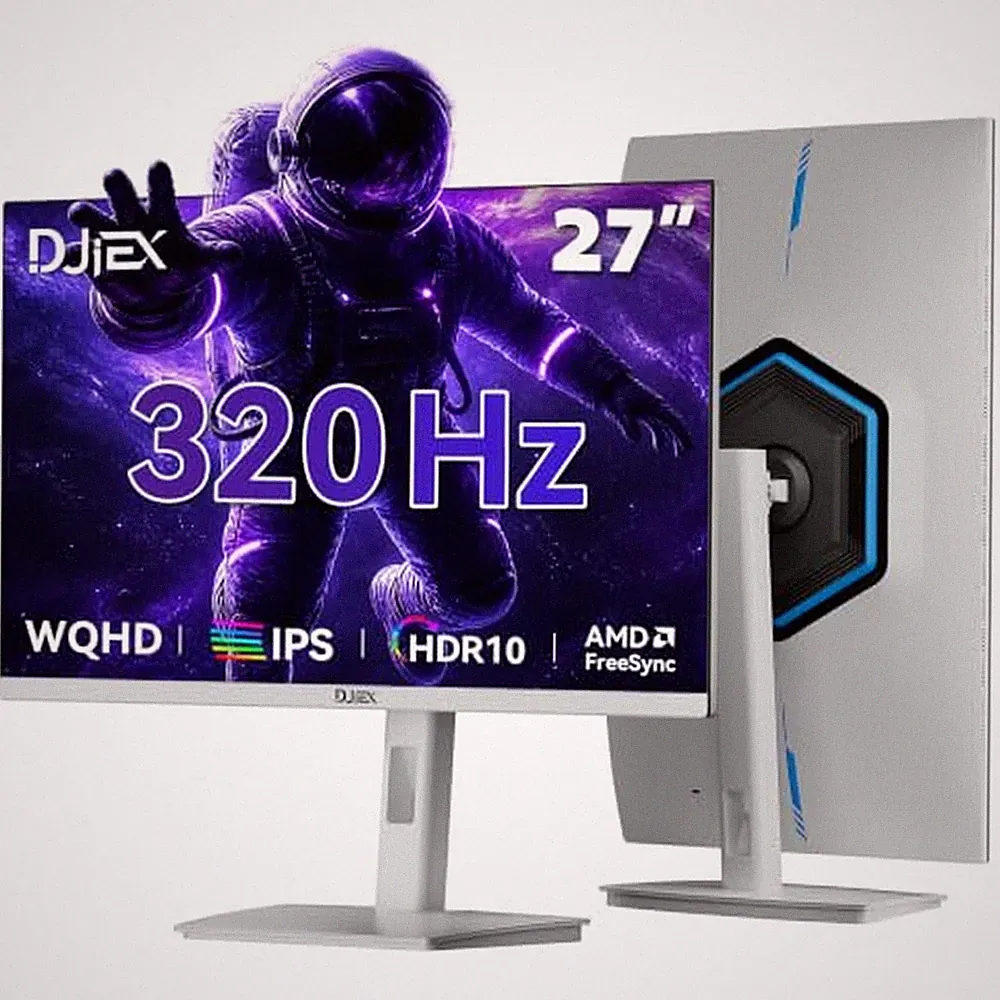 27 Inch Gaming Monitor White 320Hz, WQHD(2560 x1440), IPS, HDR10 27 inch