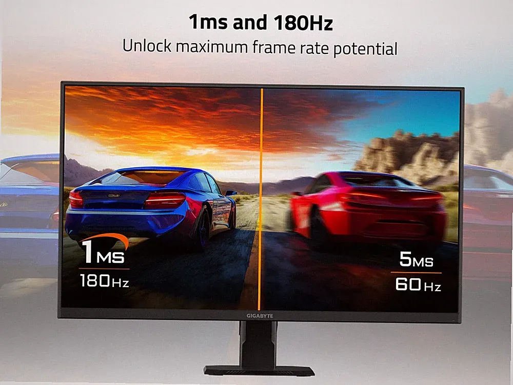 27 inch QHD 2K 1440P 180hz IPS with AMD FreeSync Premium 1ms HDR ready GIGABYTE