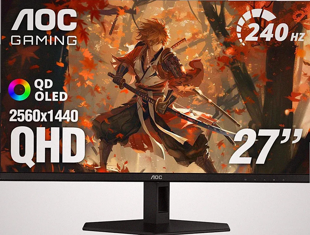 27 Inch QHD Gaming Monitor 240Hz 0.3ms Overclock 260Hz IPS 2560x1440 G-Sync C...