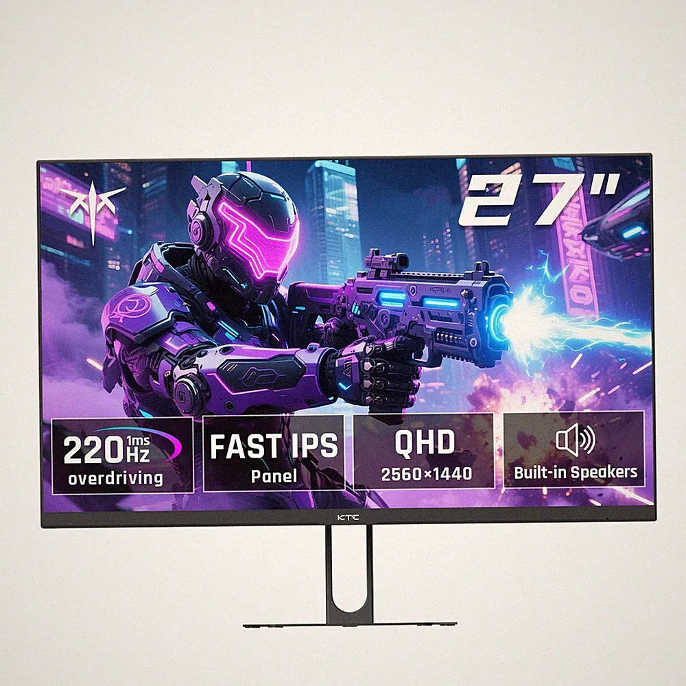 27 Inch QHD Gaming Monitor, 2K 200Hz Up to 210Hz 1ms Fast IPS Computer Monitor