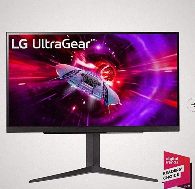 27 Inch UltraGear™ QHD 1440P 1ms 240Hz Gaming Monitor