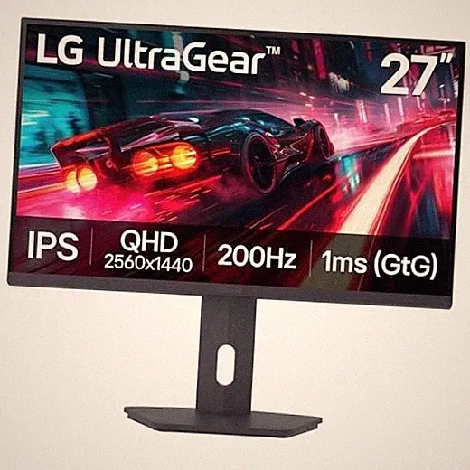 27-inch Ultragear QHD (2560 x 1440) IPS Gaming Monitor, 200Hz, 1ms, 27G610A-B