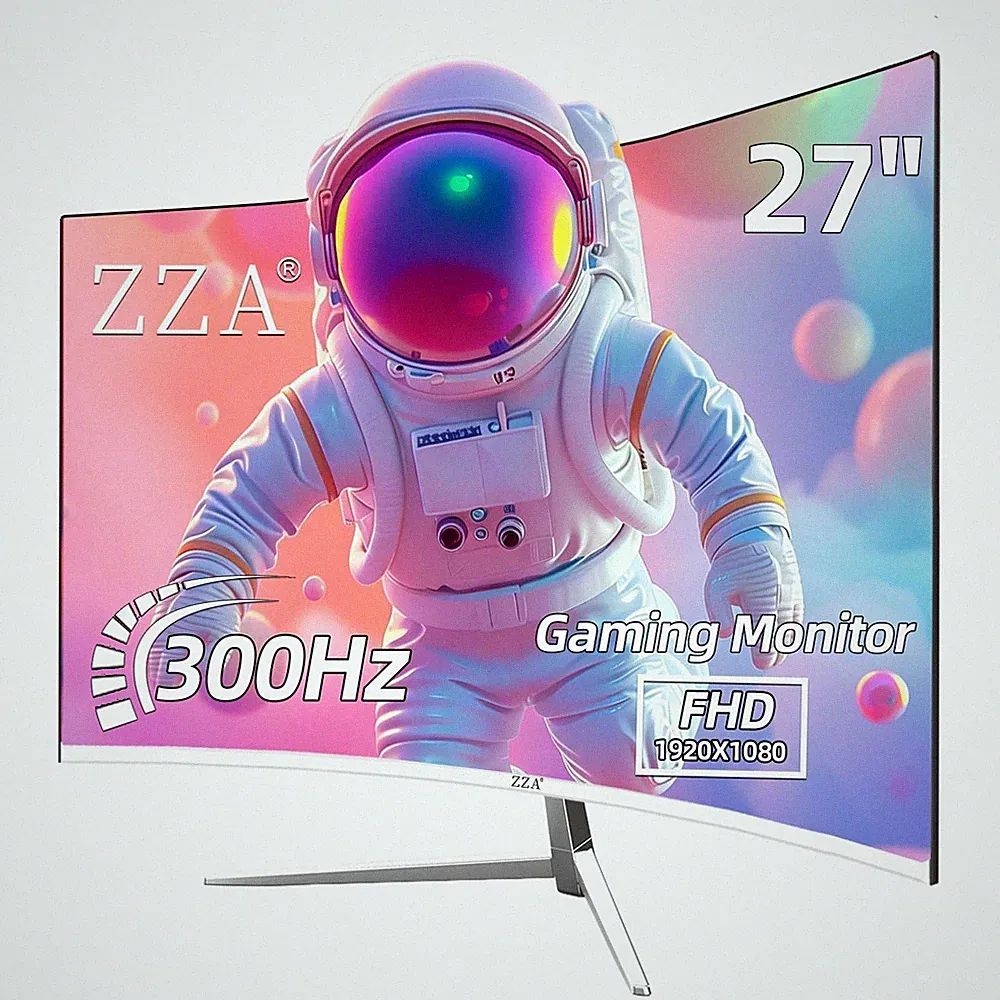 27 inch White Curved Gaming Monitor 240Hz 1ms FreeSync - Immersive Gaming