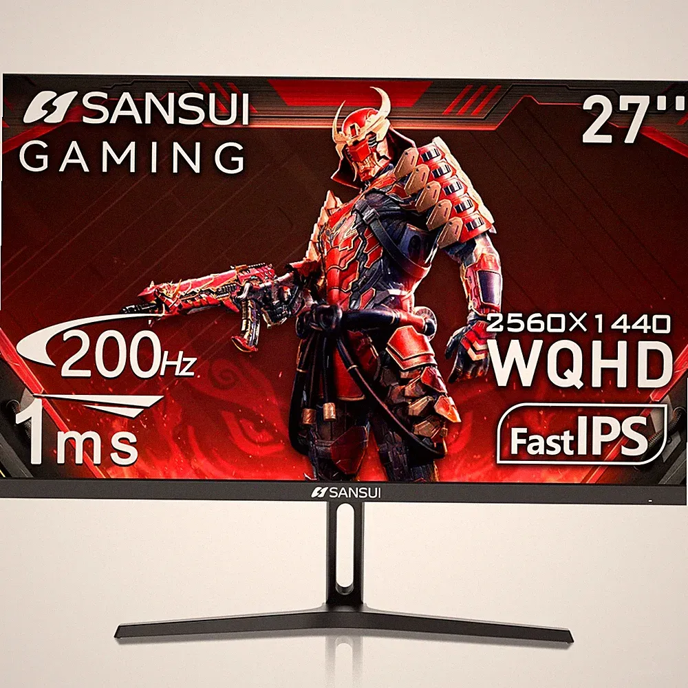 27 Inch WQHD 2560 x 1440 IPS Gaming Monitor, 200Hz 180Hz 1ms Computer Monitor...