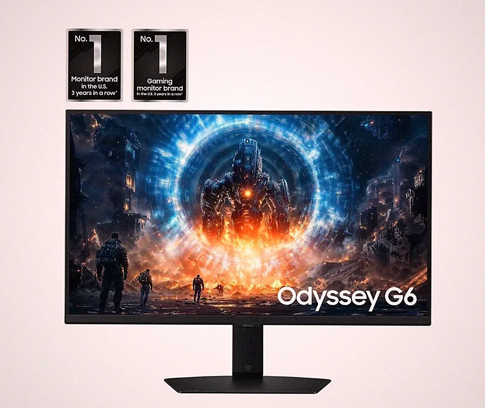 27" Odyssey G6 G60F QHD 350Hz Gaming Monitor