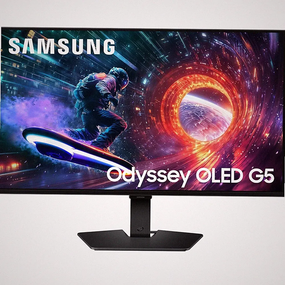 27” Odyssey OLED G5 G50SF QHD & QD-OLED Gaming Monitor, 180Hz Refresh Rate, 0...