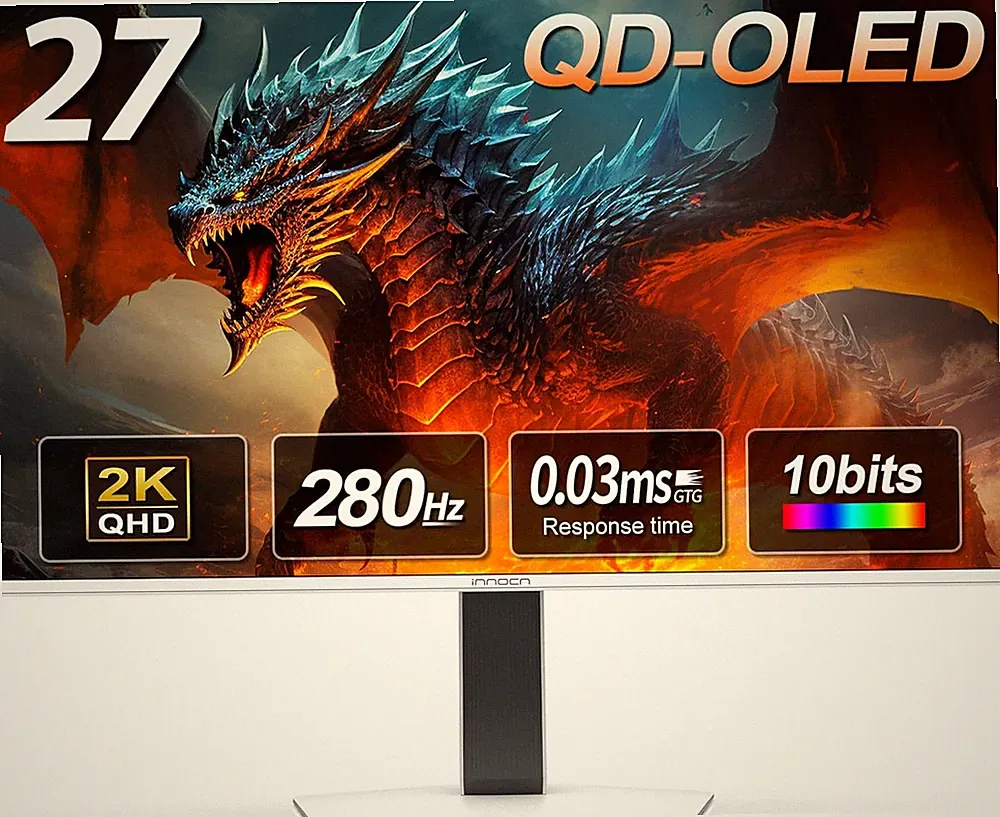 27" QD-OLED 2K QHD 2560 X 1440P 280Hz 240Hz PC Computer Gaming Console Monitor