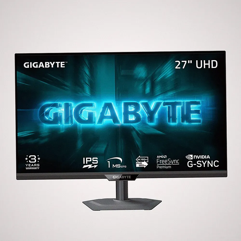 27 UHD Gaming Monitor 3840x2160 4K 160Hz 1ms IPS Black G27U G-SYNC GIGABYTE Dual