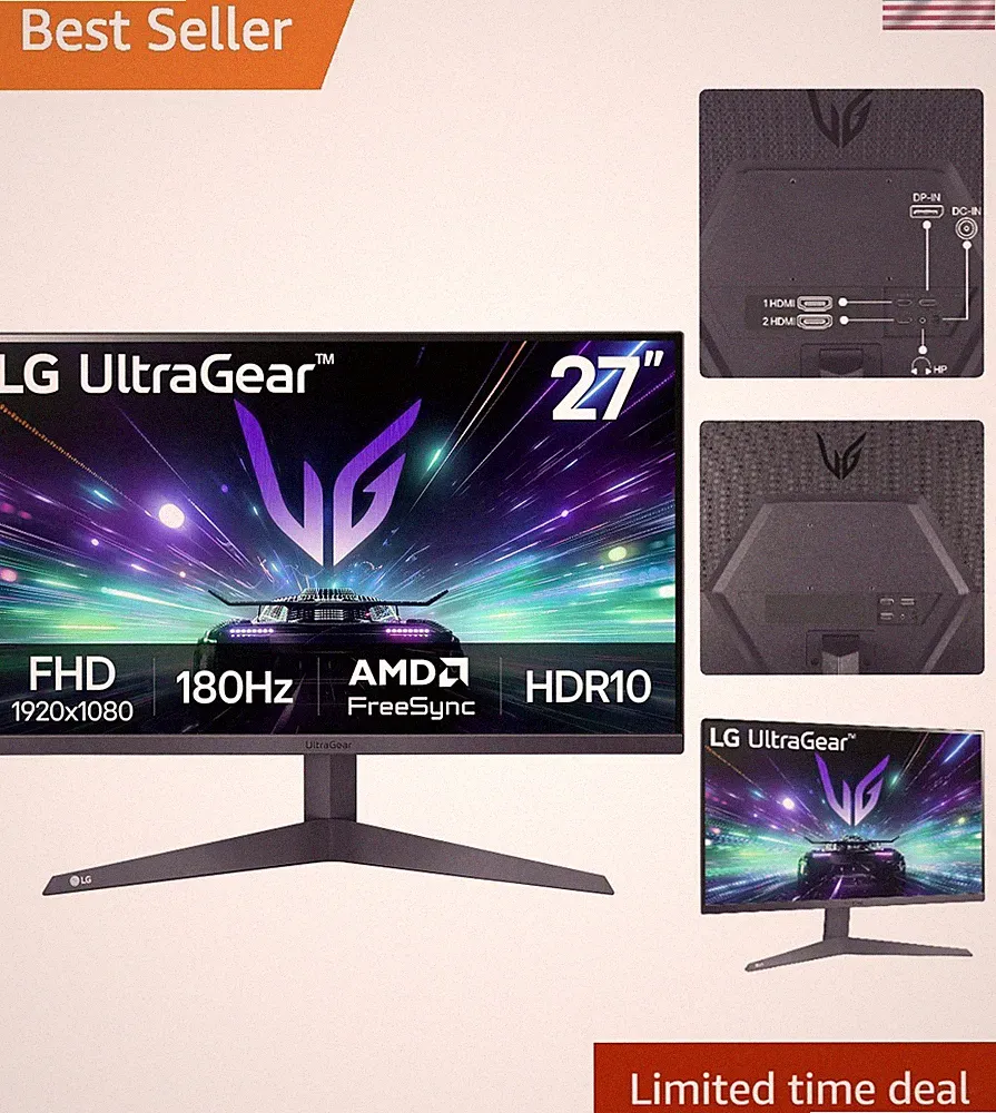 27GS50F-B 27-inch FHD 1920 x 1080 Ultragear Gaming Monitor with 180Hz, 1ms MB...