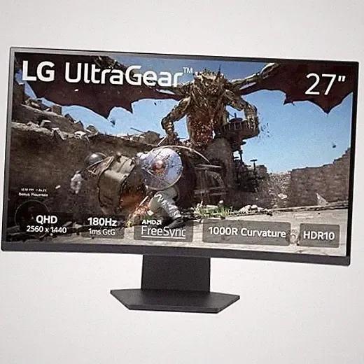 27GS60QC-B Ultragear 27-inch Curved Gaming Monitor QHD 27 inch 180Hz