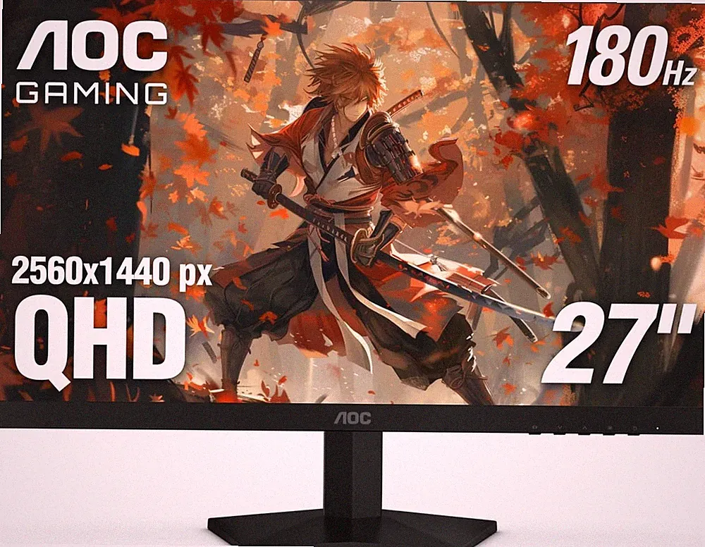 27in 1440p 2K 180Hz AOC Competitive Gaming Monitor (Stand, cables HDMI included)