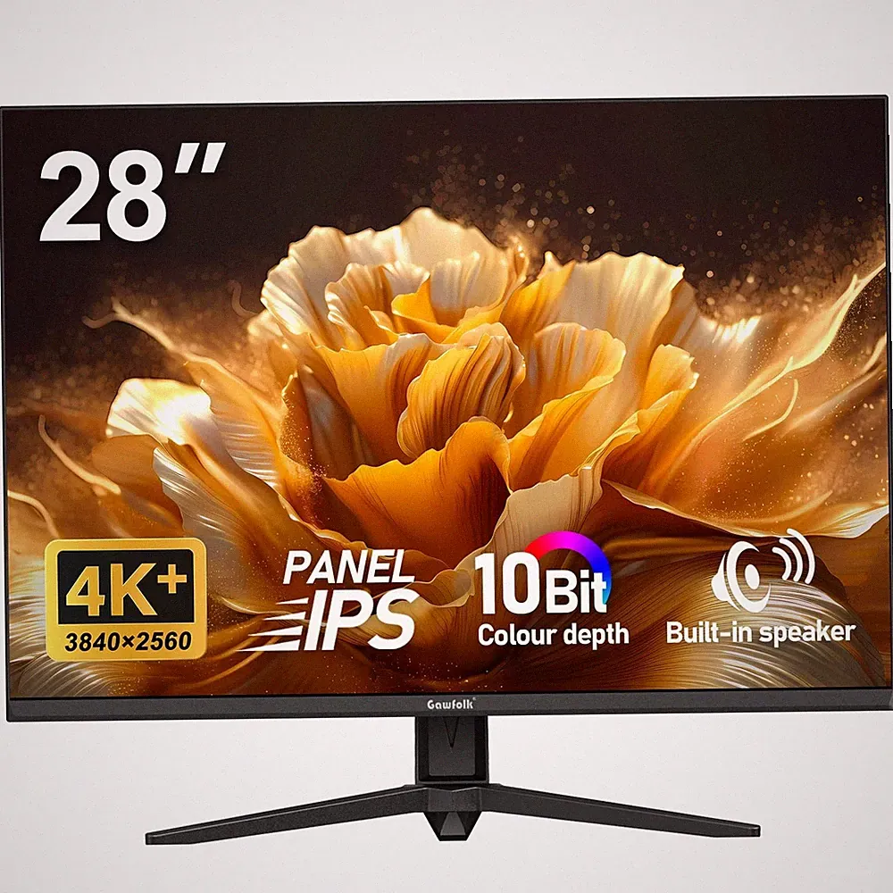 28 Inch 4K Monitor IPS 60Hz, UHD (3840x2560p) PC Screen Built-in Speakers, Ul...