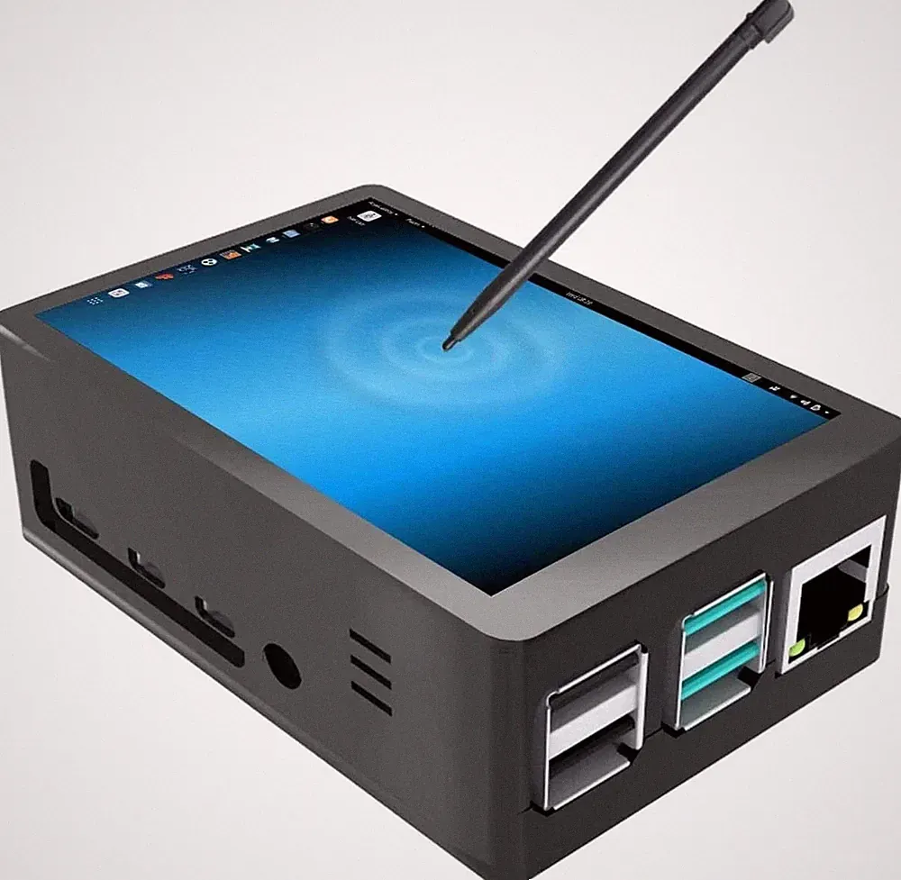 3.5 Inch Raspberry Pi 4 Touch Screen Monitor with Cooling Fan and Case