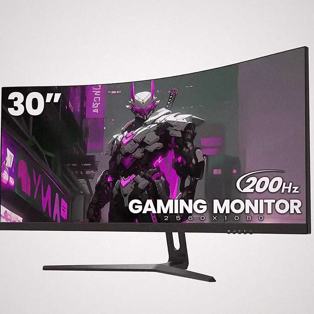 30 In. Ultra Widescreen Curved Gaming Monitor, WFHD 2560X1080P VA Screen, 200Hz