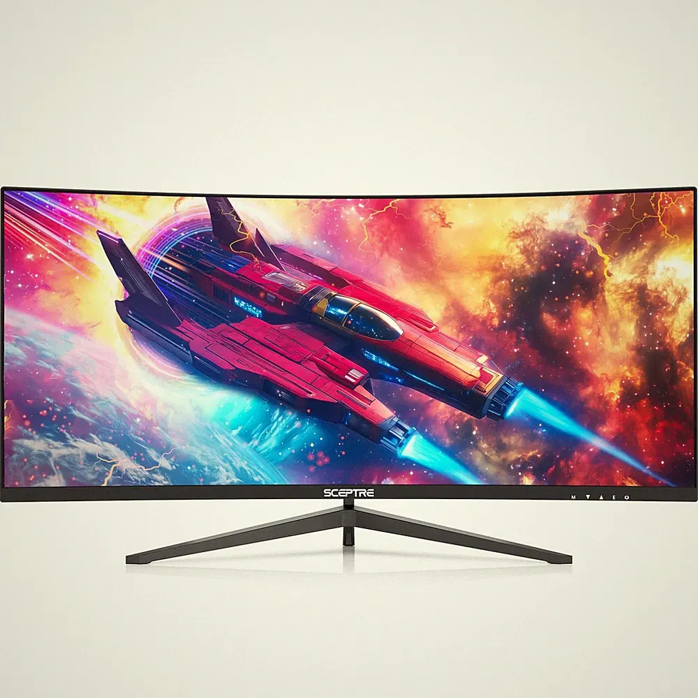 30-Inch Curved Gaming Monitor 200Hz FreeSync 2560x1080 HDMI DP Built-in Speakers