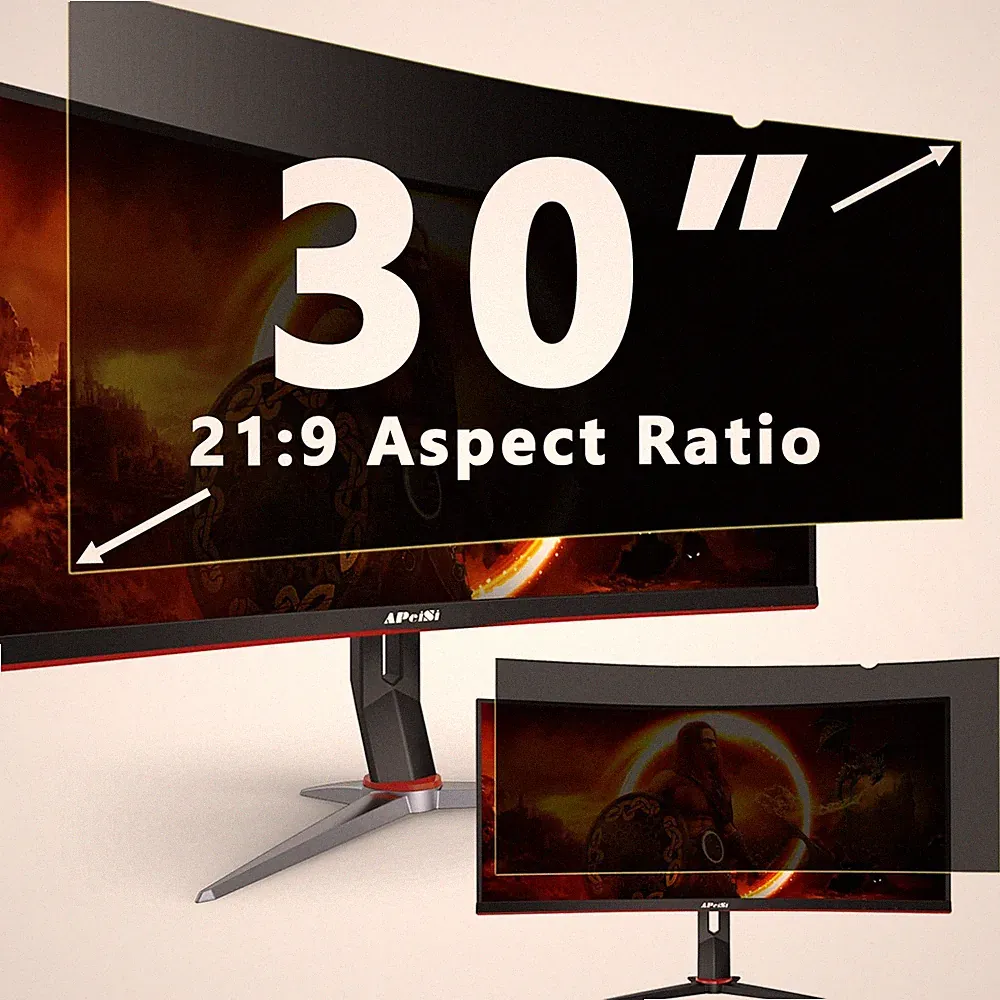 30 Inch Privacy Screen Filter for 21:9 Curved Ultrawide Gaming Monitor | Priv...