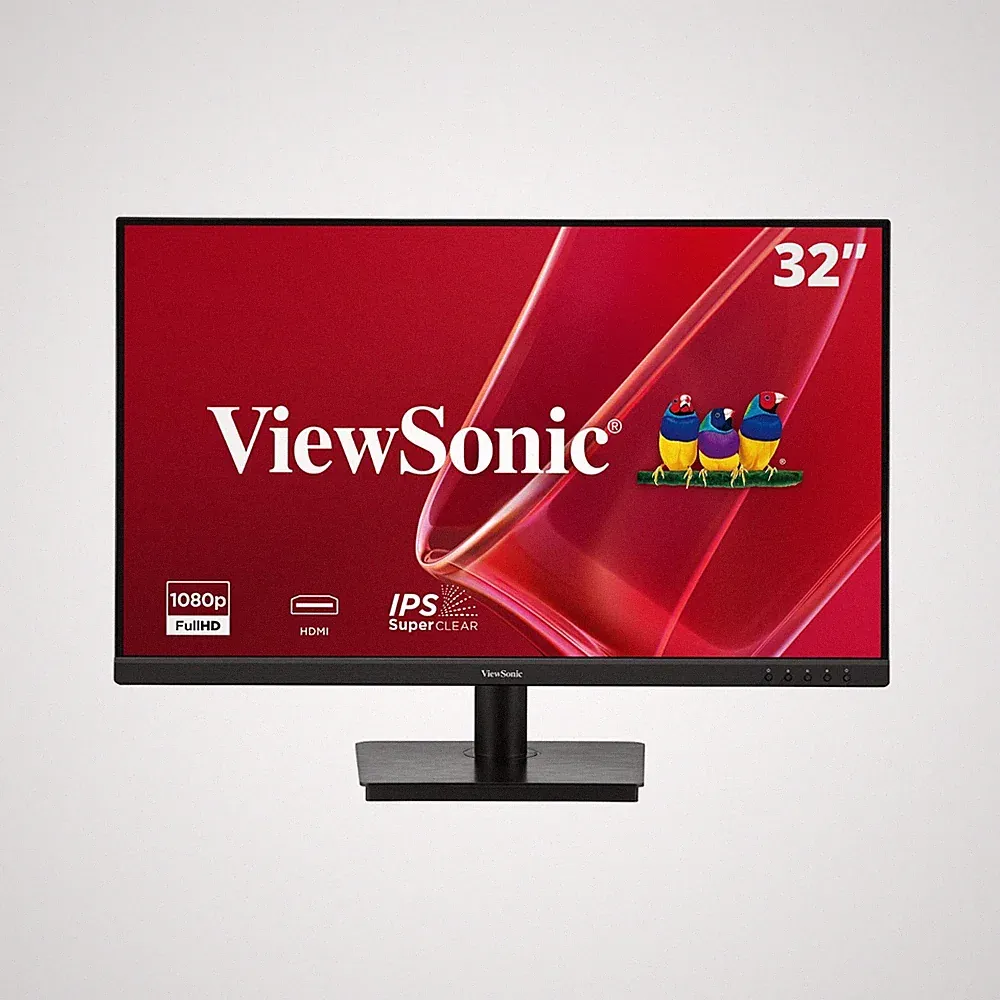 32" 1080p IPS Monitor - Thin Bezels, Built-in Speakers, HDMI & VGA - Home Office