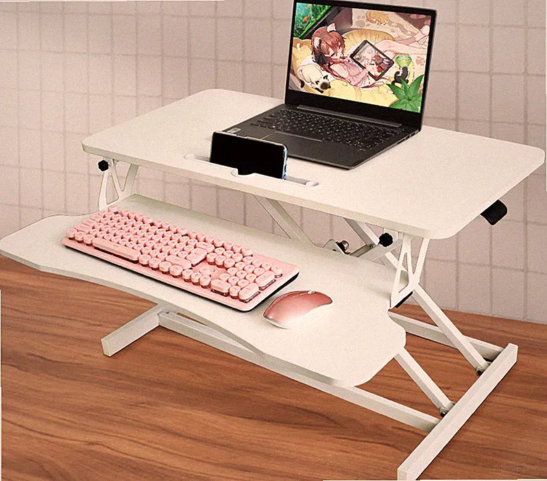 32" Dual Monitor Standing Desk Converter Height Adjustable Sit StandRiserStation