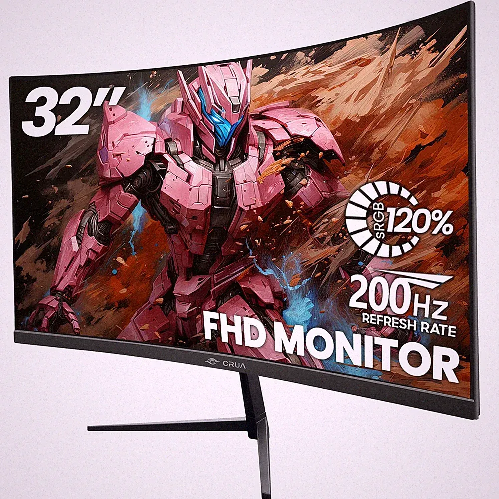 32" FHD 200Hz Curved Gaming Monitor 1ms FreeSync 1800R VA Panel Black