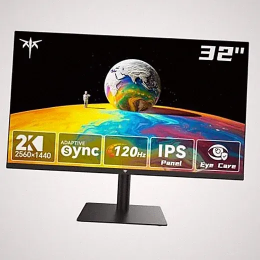 32 Inch 2K Monitor 120Hz, 1440P IPS Computer Monitor for 32" QHD 120Hz Black