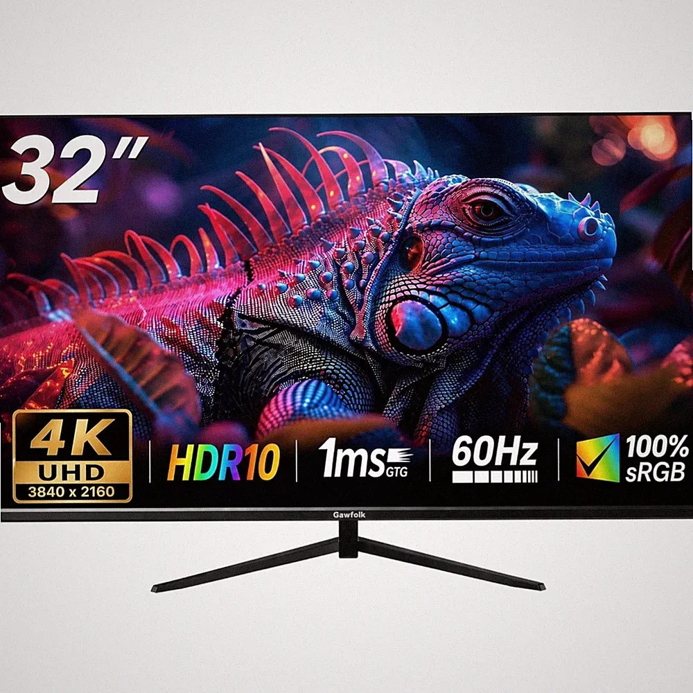 32 Inch 4K UHD Monitor HDMI Displayport HDR10 VA Screen Framedless