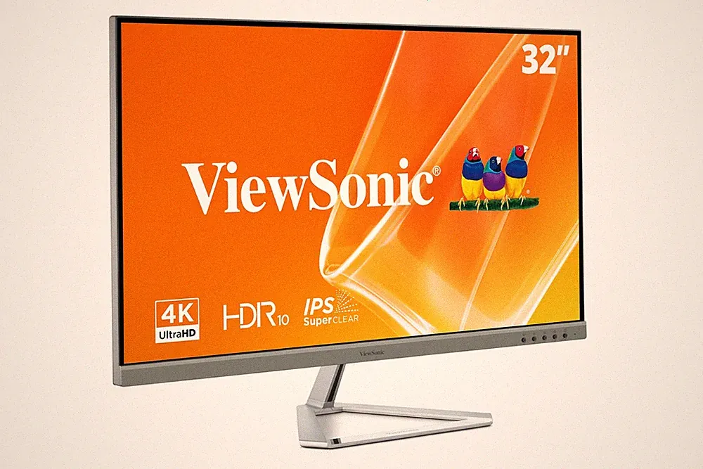 32 Inch 4K UHD Monitor HDR10 HDMI DisplayPort VX3276-4K-MHD ViewSonic gaming LED