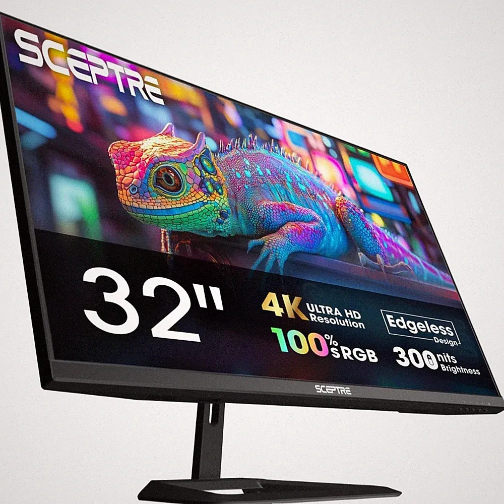 32-Inch 4K UHD Monitor with 70Hz Refresh Rate & Built-In Speakers, Black