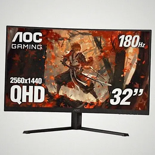 32 Inch Curved Gaming Monitor 2K QHD 180Hz VA 0.5ms HDR, CQ32G4VE 32" QHD 180Hz