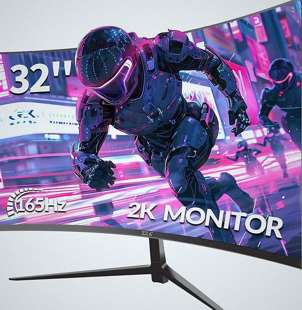 32 Inch Curved Monitor 1440p VA 165Hz 1500R Gaming Z32G Black Screen Gming HDR10