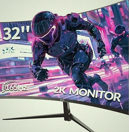 32 Inch Curved Monitor,1440p VA Screen 165Hz, 1500R 32 inch curved monitor