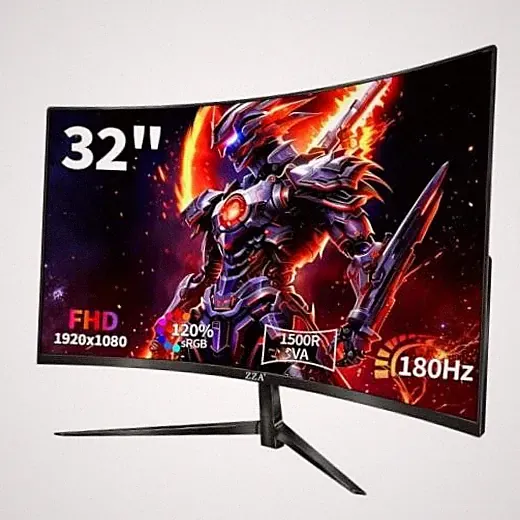 32 Inch Curved Monitor 180Hz Gaming Computer Monitor FHD 1920×1080p 32 inch-13