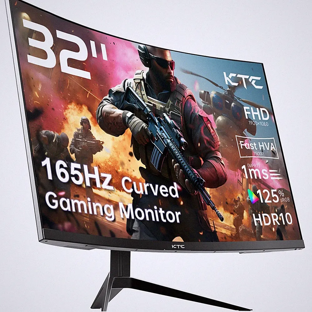 32 Inch FHD 1080p Curved Gaming Monitor - VA 1500R Curved Monitor, 165Hz 1ms...