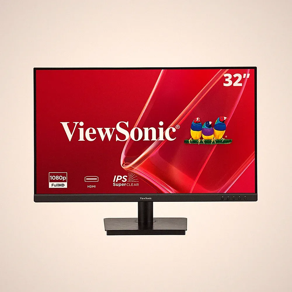 32 Inch FHD 1080p IPS Computer Monitor, 75Hz Frameless Desktop Monitor with B...
