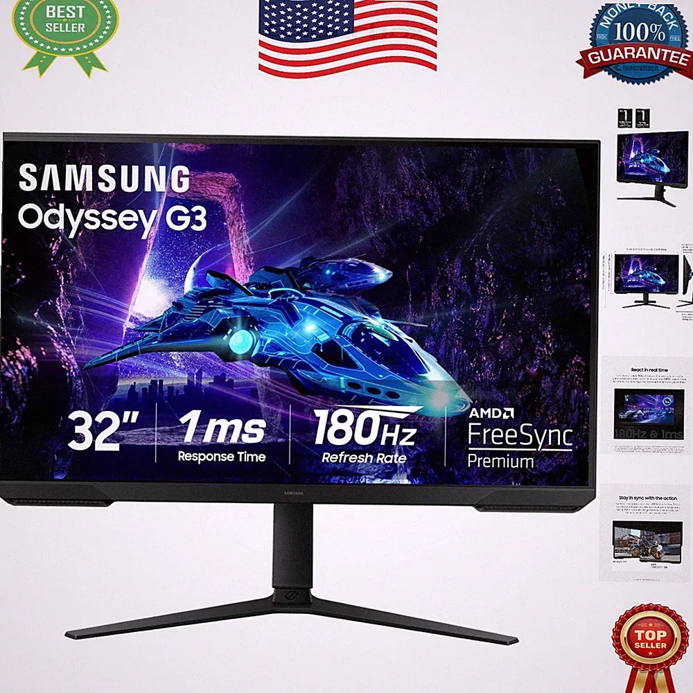 32-Inch Odyssey G30D Monitor: Black Equalizer & Virtual Aim Point for Gamers