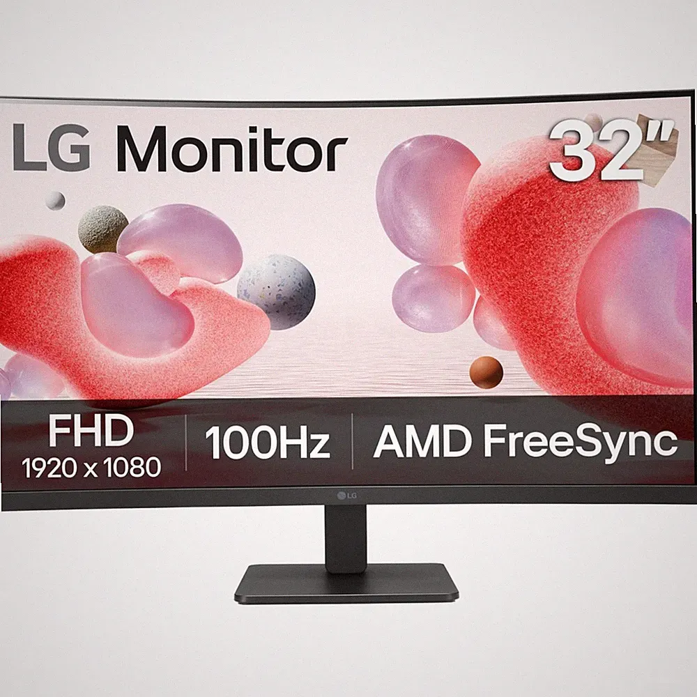 32MR50C-B Curved Monitor 32-Inch FHD 100Hz AMD FreeSync OnScreen Control Dyna...