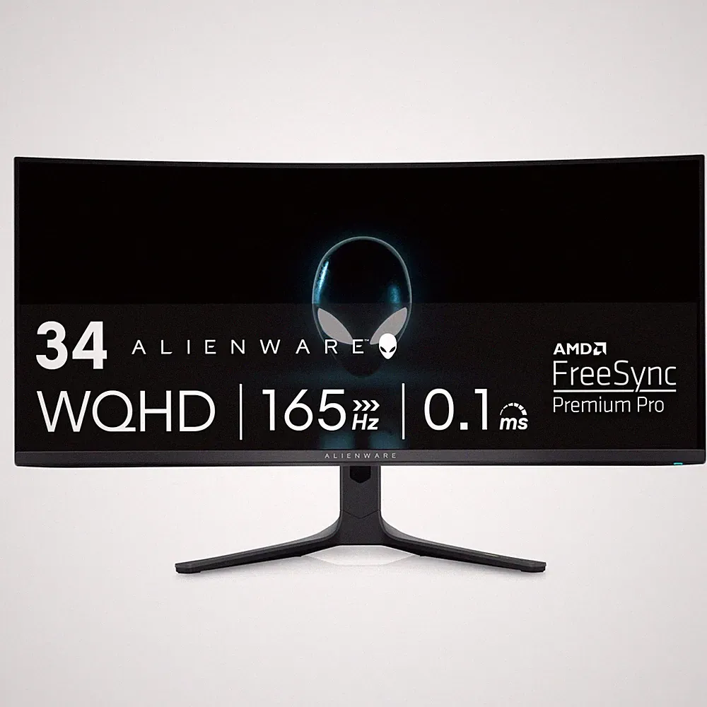 34.0 Curved Gaming Monitor QD OLED 165Hz 21 9 Alienware AW3423DWF DCI-P3