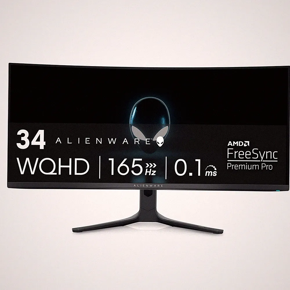 34.0 Curved QD OLED Gaming Monitor 165Hz 0.1Ms 21 9 Alienware AW3423DWF