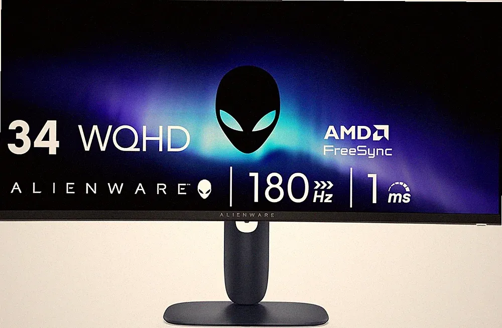 34 Curved Gaming Monitor – AW3425DWM - 34-Inch WQHD 180Hz 1Ms Display, 1500R, AM