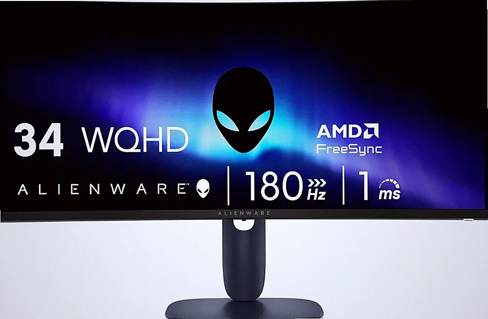 34 Curved Gaming Monitor – AW3425DWM - 34-Inch WQHD 180Hz 1Ms Display, 1500R, AM