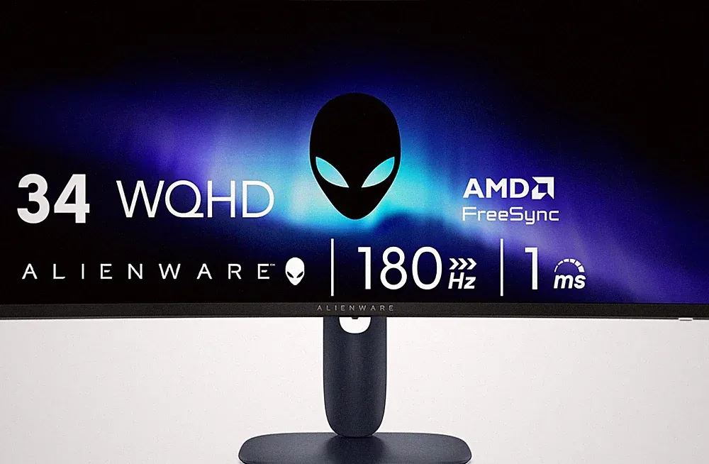 34 Curved Gaming Monitor – AW3425DWM - 34-Inch WQHD 180Hz 1Ms Display, 1500R, AM