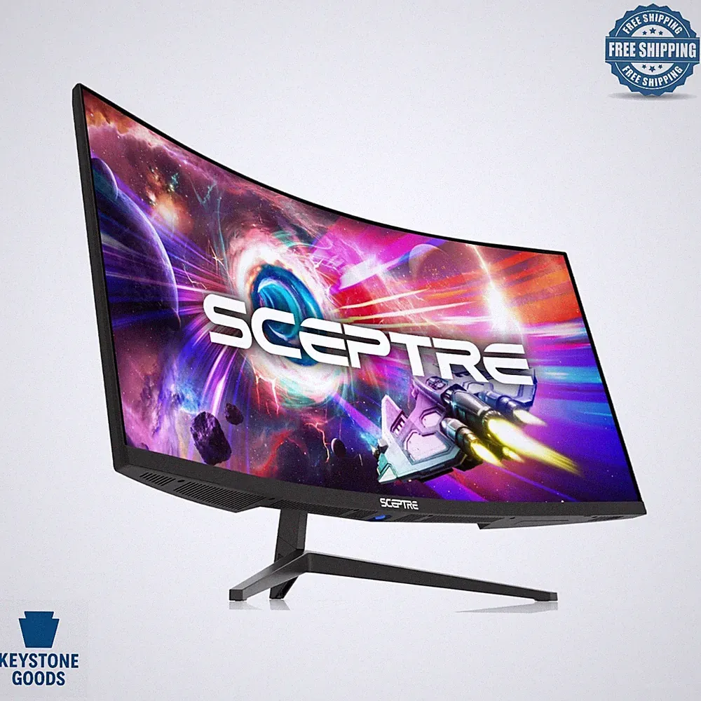 34-Inch Curved Ultrawide WQHD Gaming Monitor 165Hz, 1ms, HDMI & DisplayPort