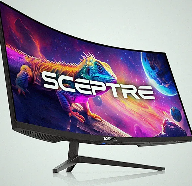 34-Inch Curved Ultrawide WQHD Monitor, 3440 X 1440, R1500, up to 180Hz/165Hz, Di