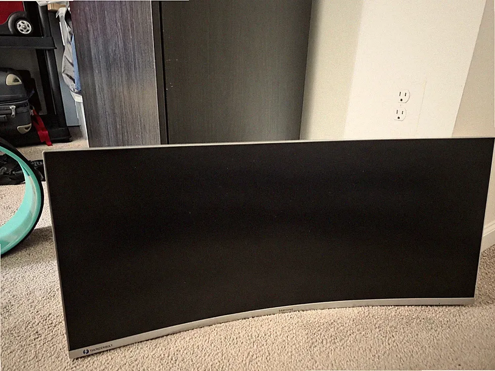 34 inch samsung widescreen qled monitor
