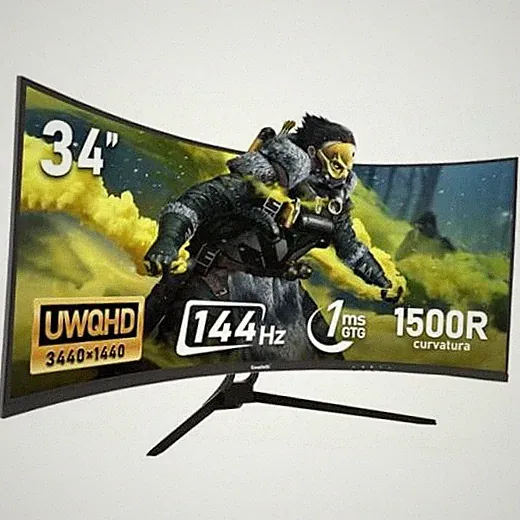 34 Inch Ultrawide Curved 144Hz Gaming Monitor 21:9 UWQHD 34 inch UWQDH 144Hz