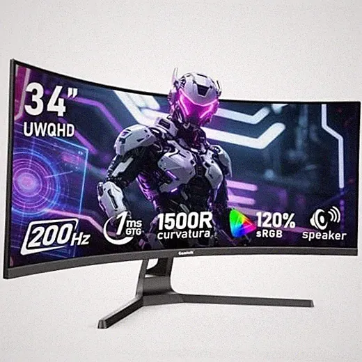 34 Inch Ultrawide Curved 200Hz Gaming Monitor,21:9 UWQHD 34 inch UWQDH 200Hz